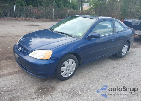 2002 Honda Civic Ex из США, поврежденный, VIN 1HGEM21932L053796